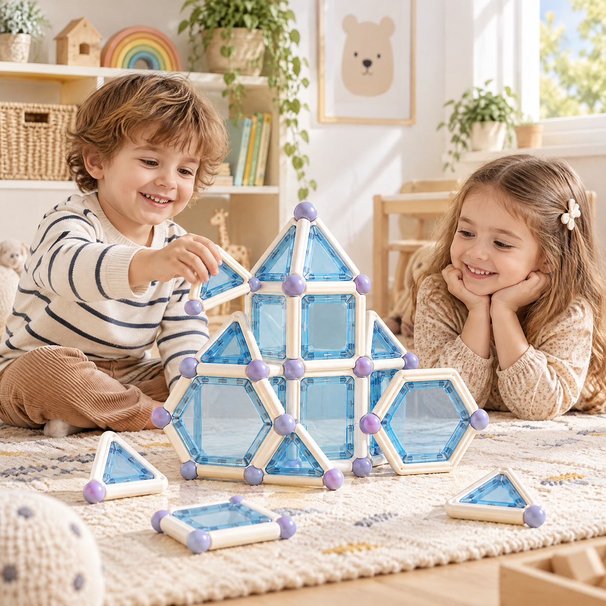 Merelvont™ Magnetic Crystal Building Tiles Set