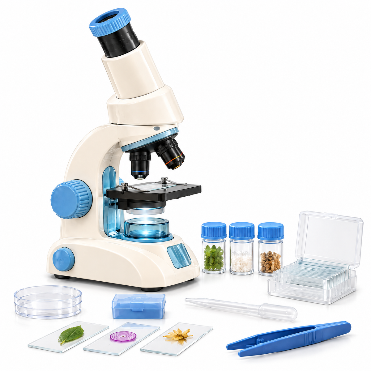 Merelvont™ Kids Beginner Microscope Discovery Kit