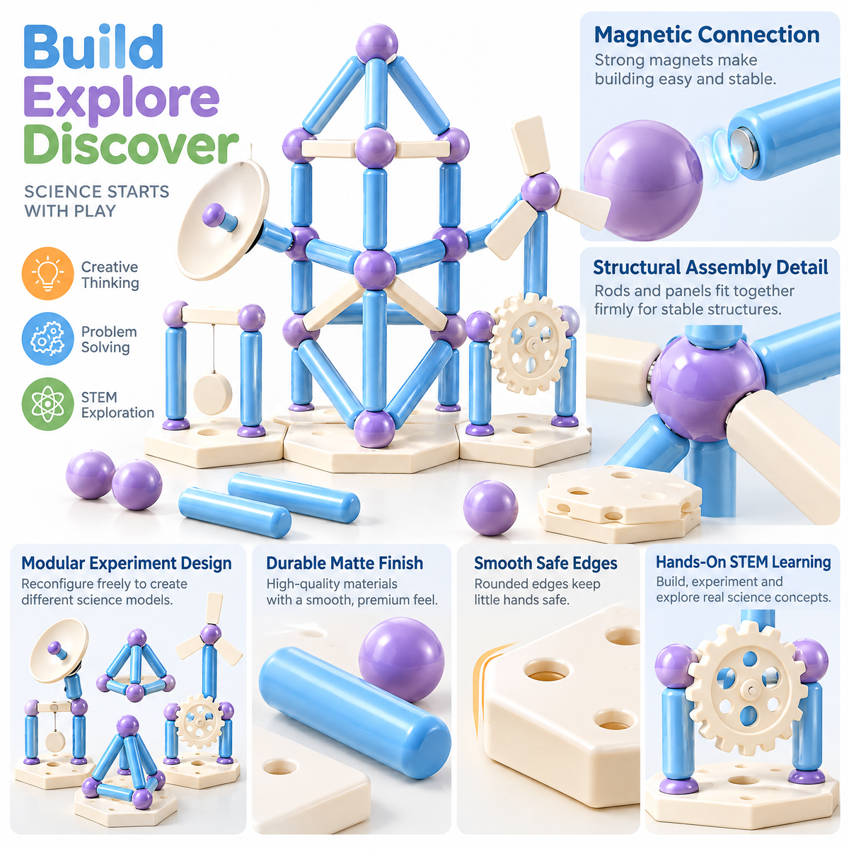 Merelvont™ Magnetic STEM Engineering Experiment Set