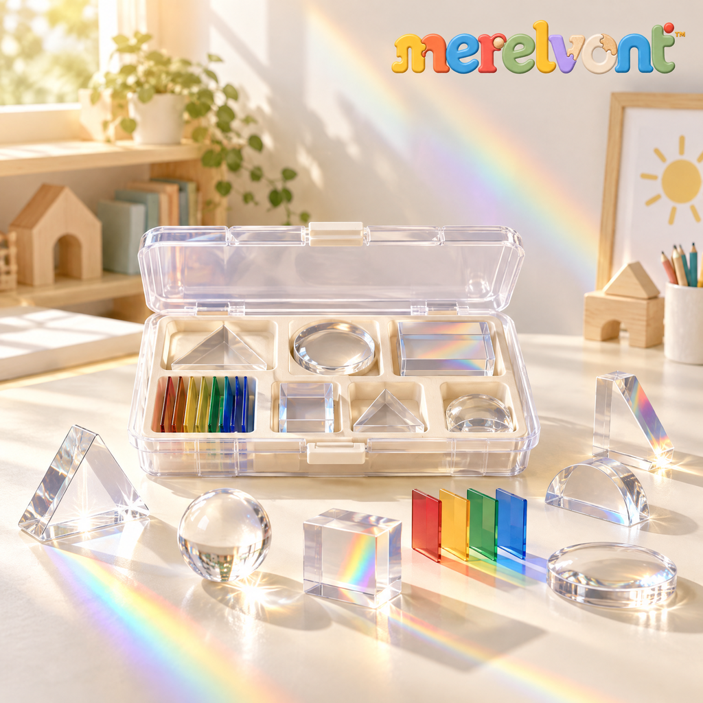 Merelvont™ Rainbow Prism & Light Science Experiment Kit