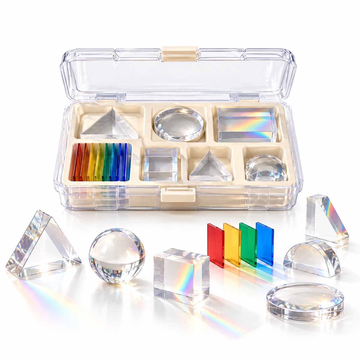Merelvont™ Rainbow Prism & Light Science Experiment Kit