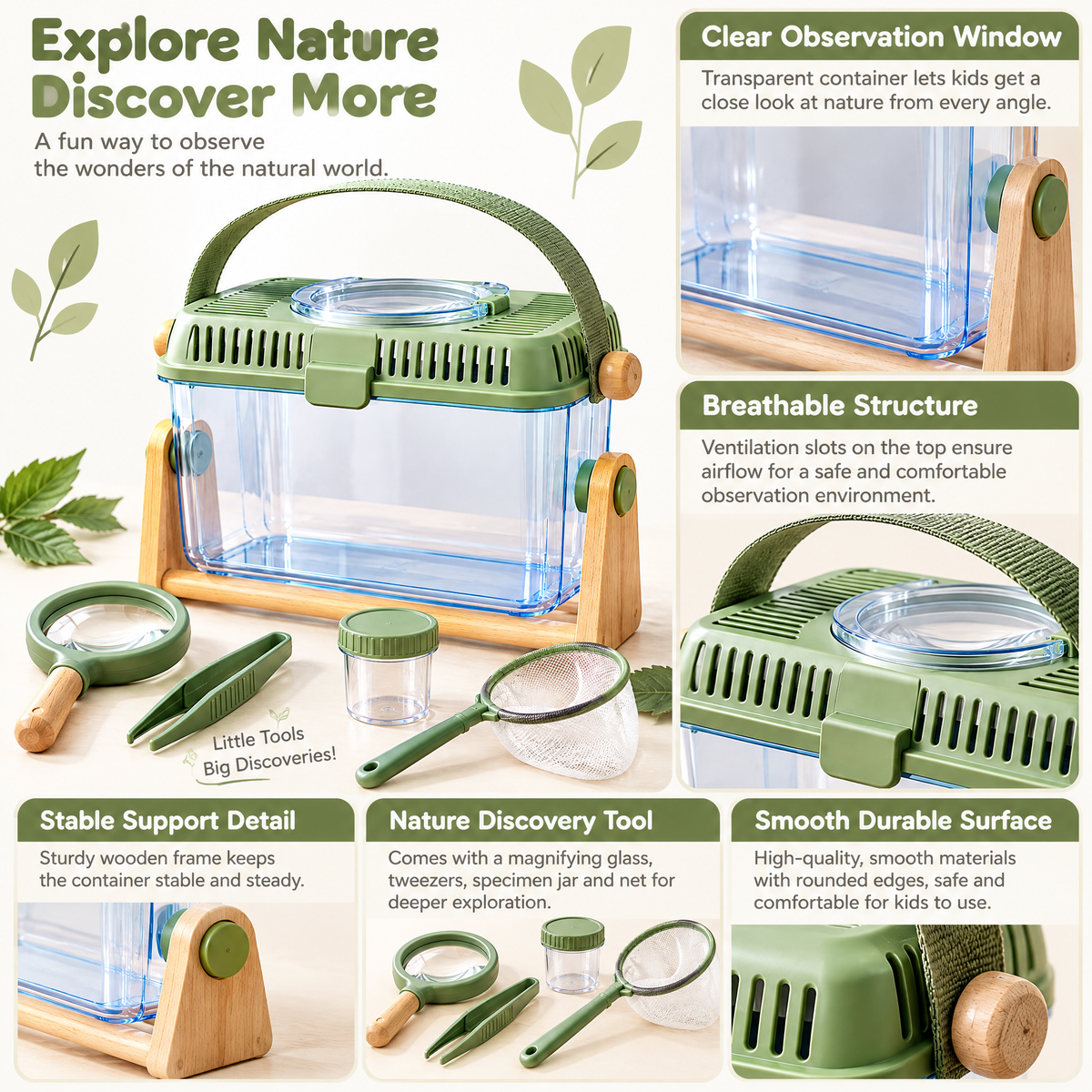 Merelvont™ Kids Nature Explorer Observation Kit