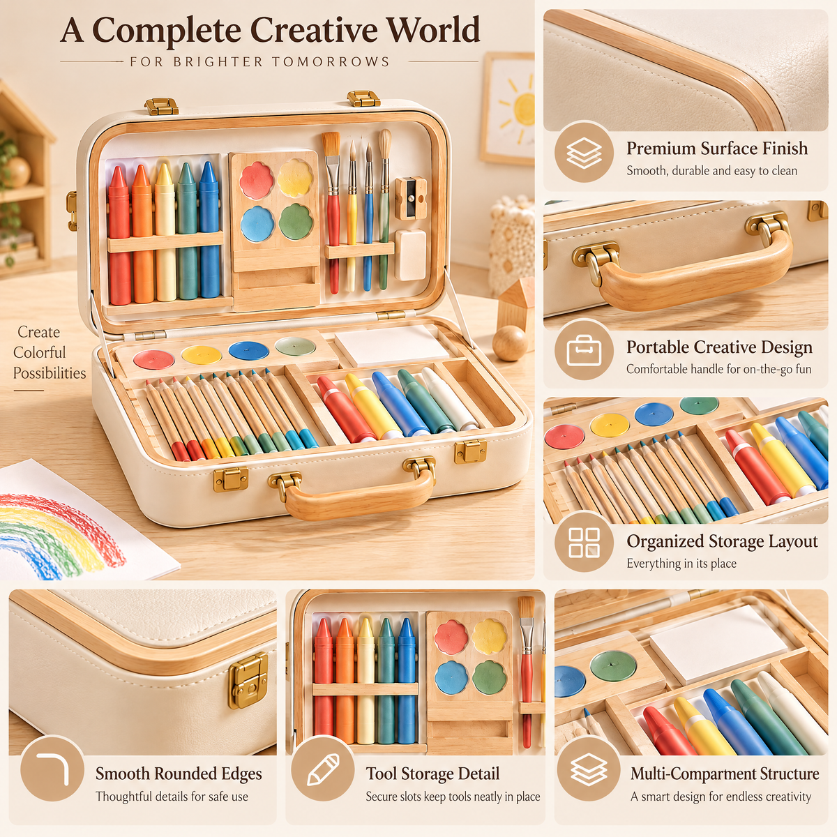 Merelvont™ Deluxe Kids Art & Coloring Set