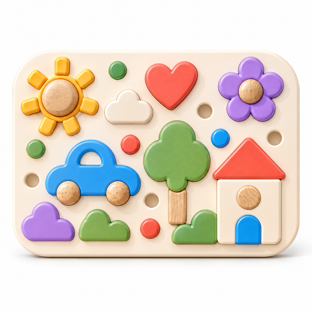 Merelvont™ Wooden Magnetic Picture Activity Board