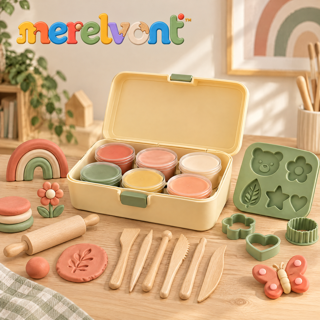 Merelvont™ Creative Modeling Dough Play Kit