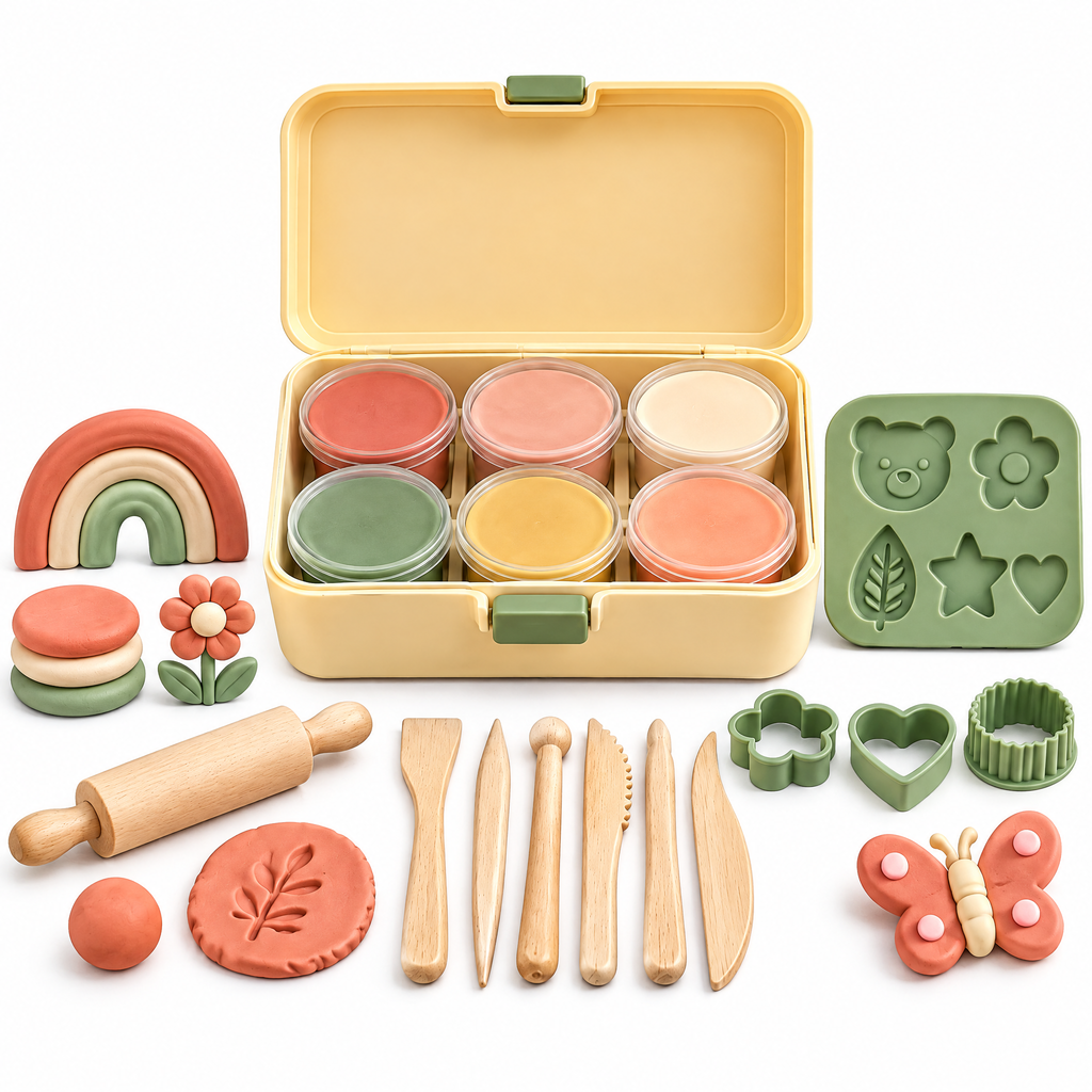 Merelvont™ Creative Modeling Dough Play Kit