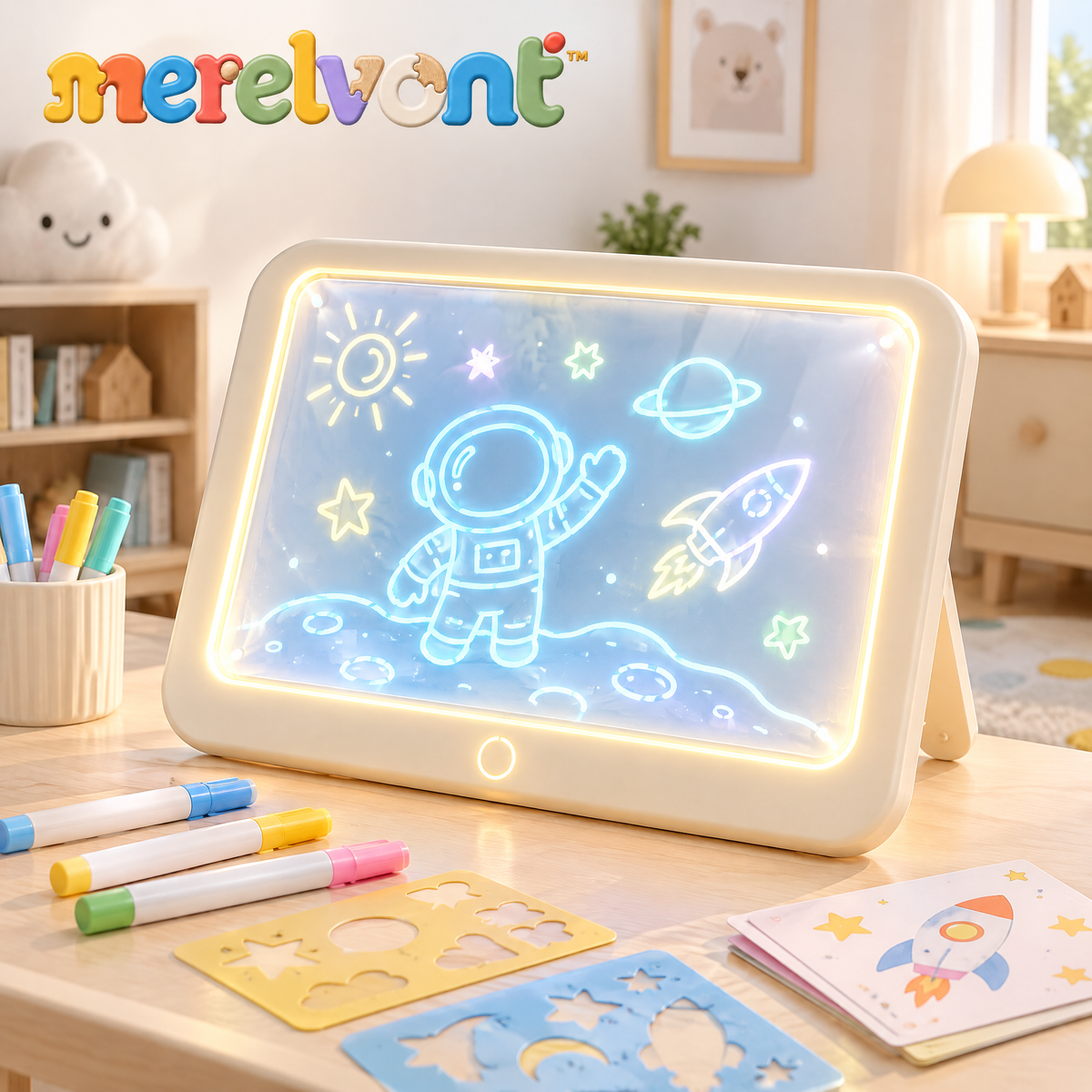 Merelvont™ LED Glow Drawing Board for Kids