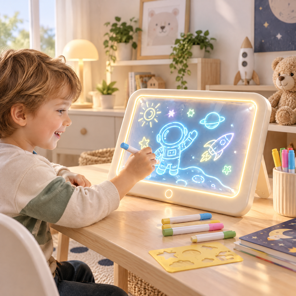 Merelvont™ LED Glow Drawing Board for Kids
