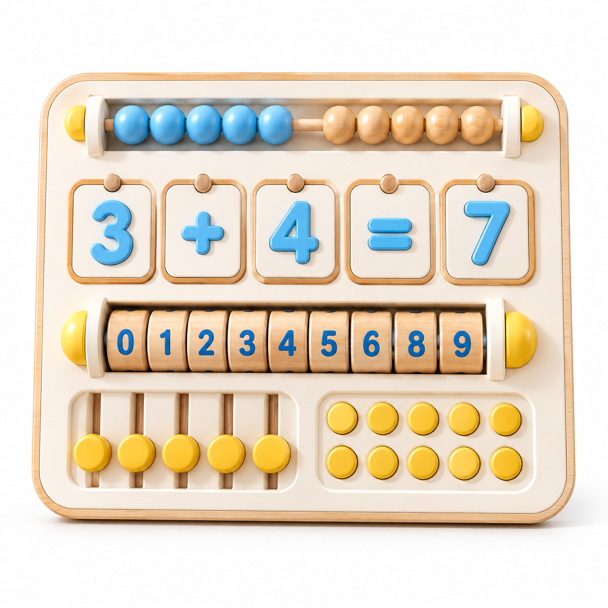 Merelvont™ Wooden Counting & Math Learning Board