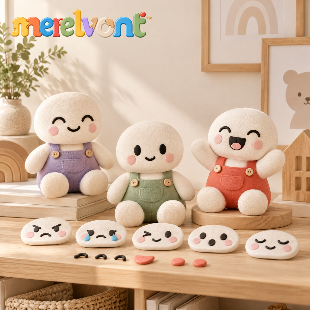 Merelvont™ Feelings & Emotions Learning Plush Set