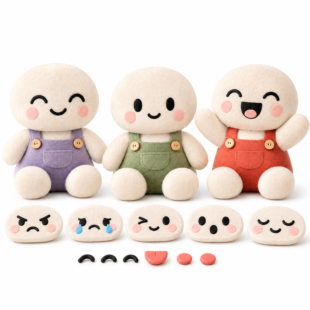 Merelvont™ Feelings & Emotions Learning Plush Set